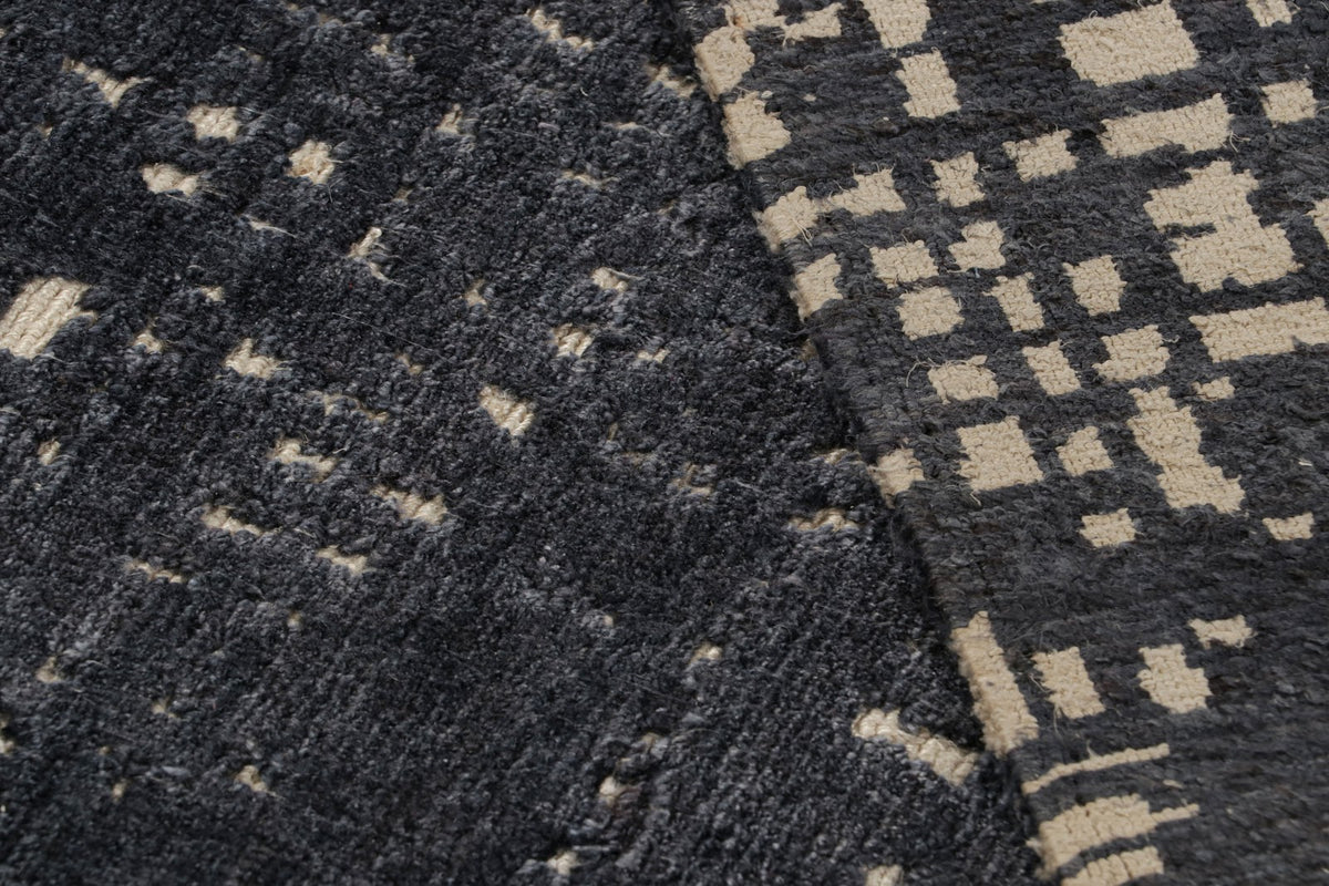 Rug & Kilim's Contemporary Rug in Grisailles Tones “City Lights”, 10'0" x 14'0"