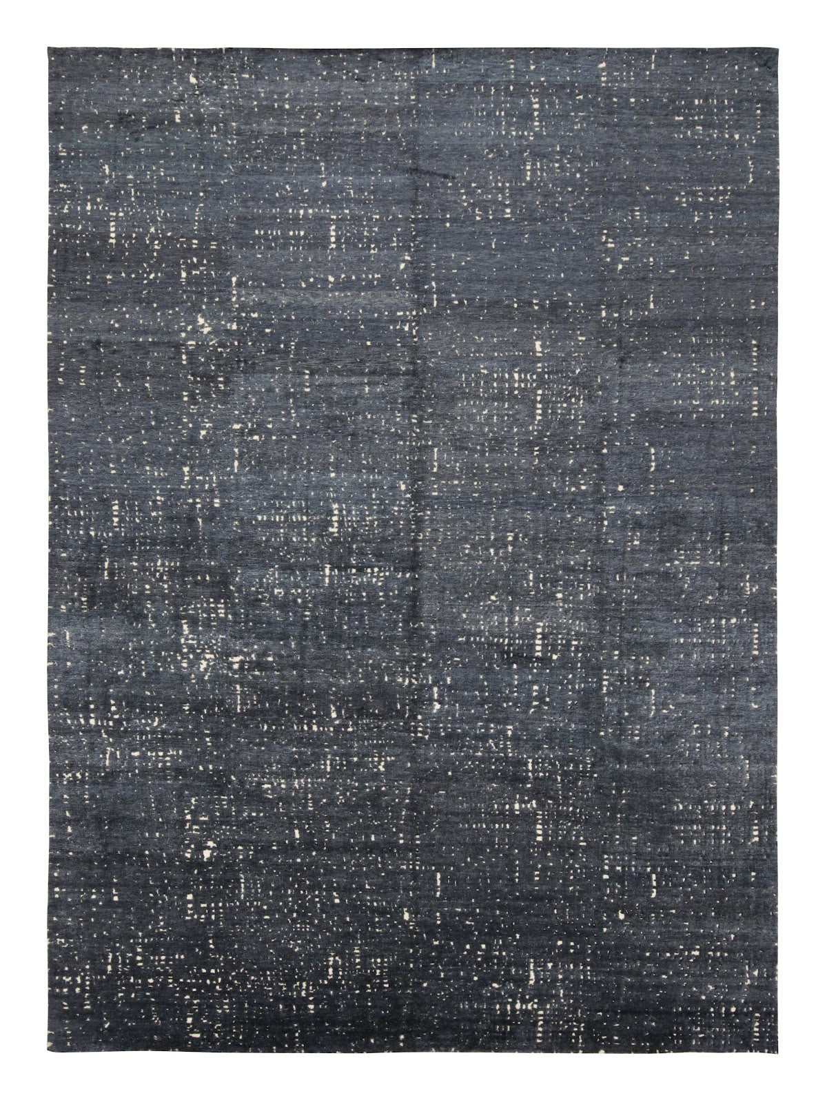 Rug & Kilim's Contemporary Rug in Grisailles Tones “City Lights”, Silk, 10'0" x 14'0"