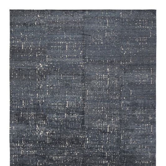 Contemporary Rug in Grisailles Tones “City Lights”