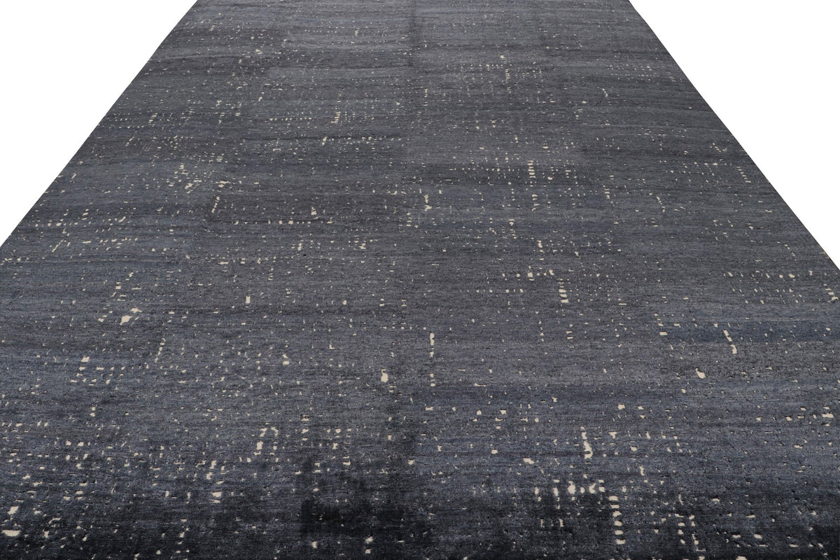 Rug & Kilim's Contemporary Rug in Grisailles Tones “City Lights”, 10'0" x 14'0"