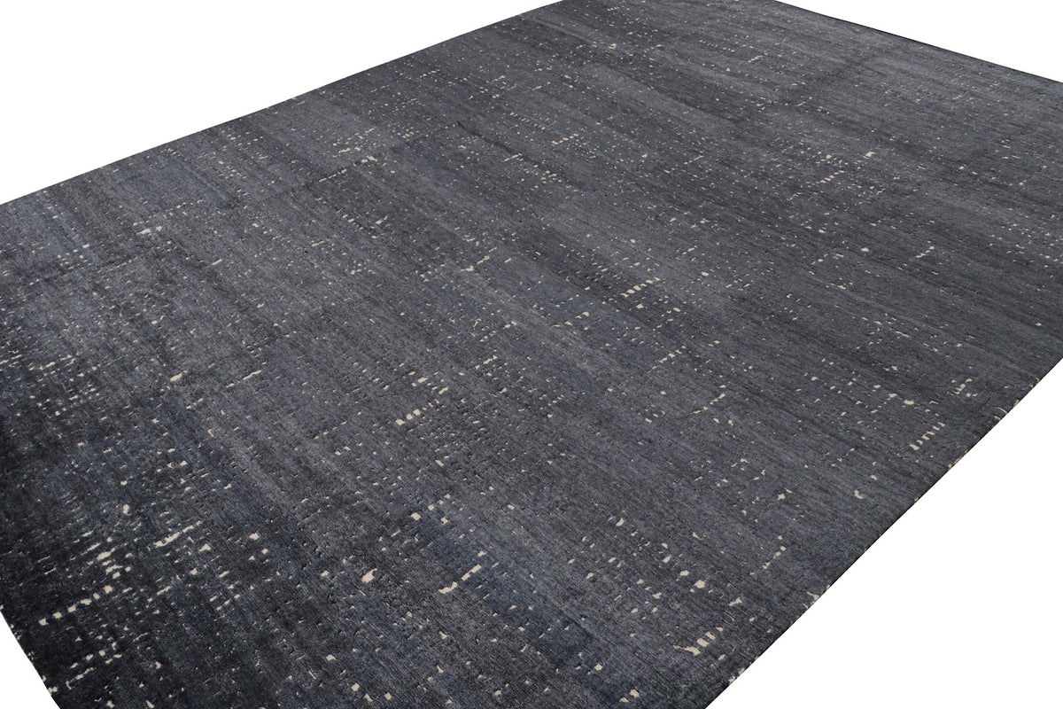 Rug & Kilim's Contemporary Rug in Grisailles Tones “City Lights”, 10'0" x 14'0"