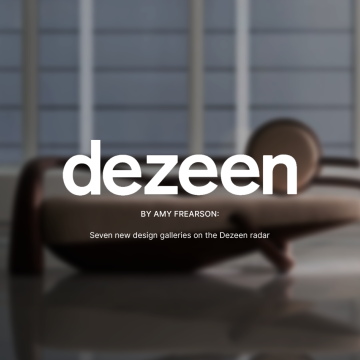 Seven new design galleries on the Dezeen radar